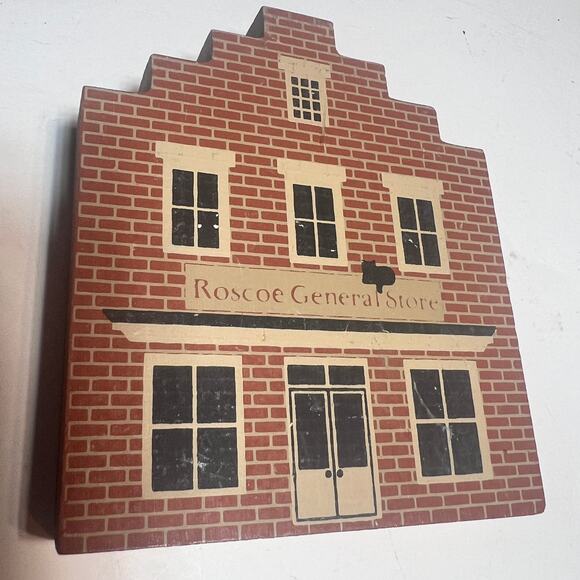 1 Cats Meow Roscoe General Store shop stamped 1986 Signed Faline 90 Ohio casper - Picture 4 of 8